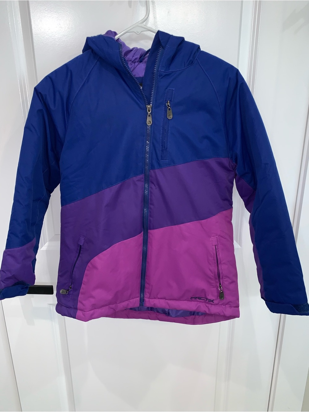 Arctix Blue, Purple and Pink Colorblock Kids Snow Jacket